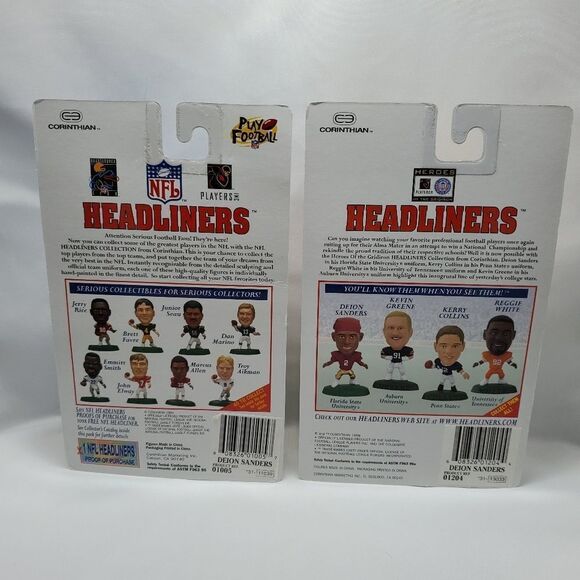 💙NIB Vintage Pair Cowboys Deion Sanders Headliners Pair - Picture 2 of 2